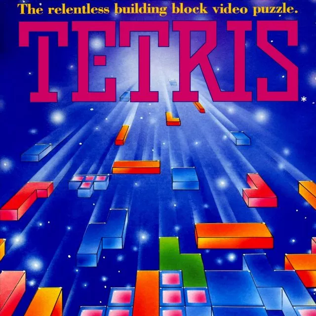 Carátula de Tetris, para Nintendo NES