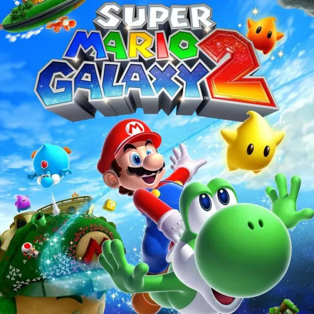 Carátula de Super Mario Galaxy 2, para Wii
